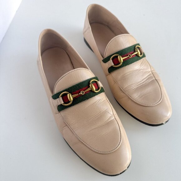 Gucci brixton horsebit & web convertible loafer in skin rose - Picture 1 of 15